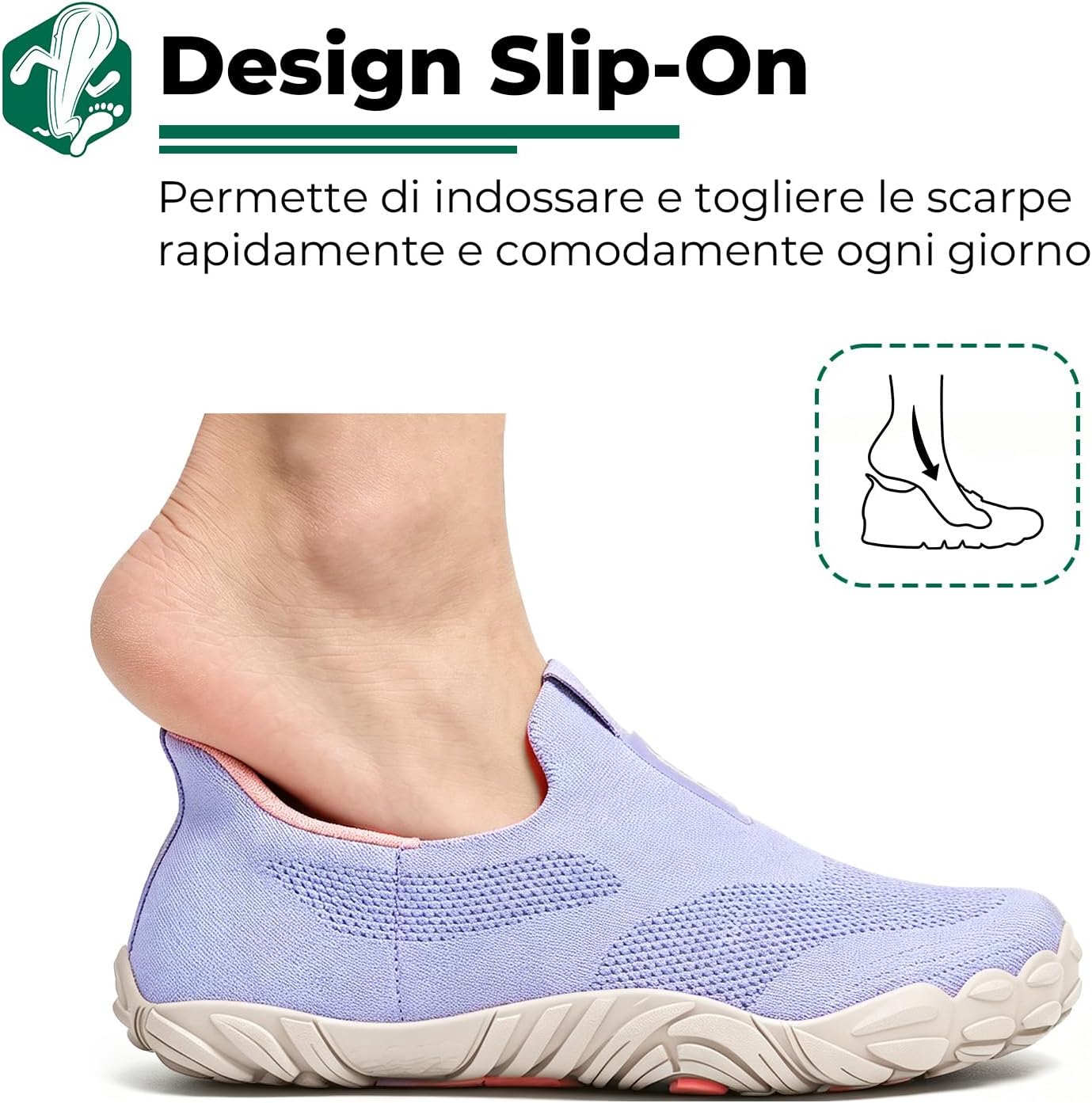 Thumbnail 1 de SAGUARO Scarpe Minimaliste Unisex Senza Lacci con Punta Ampia – Taglie 36–46