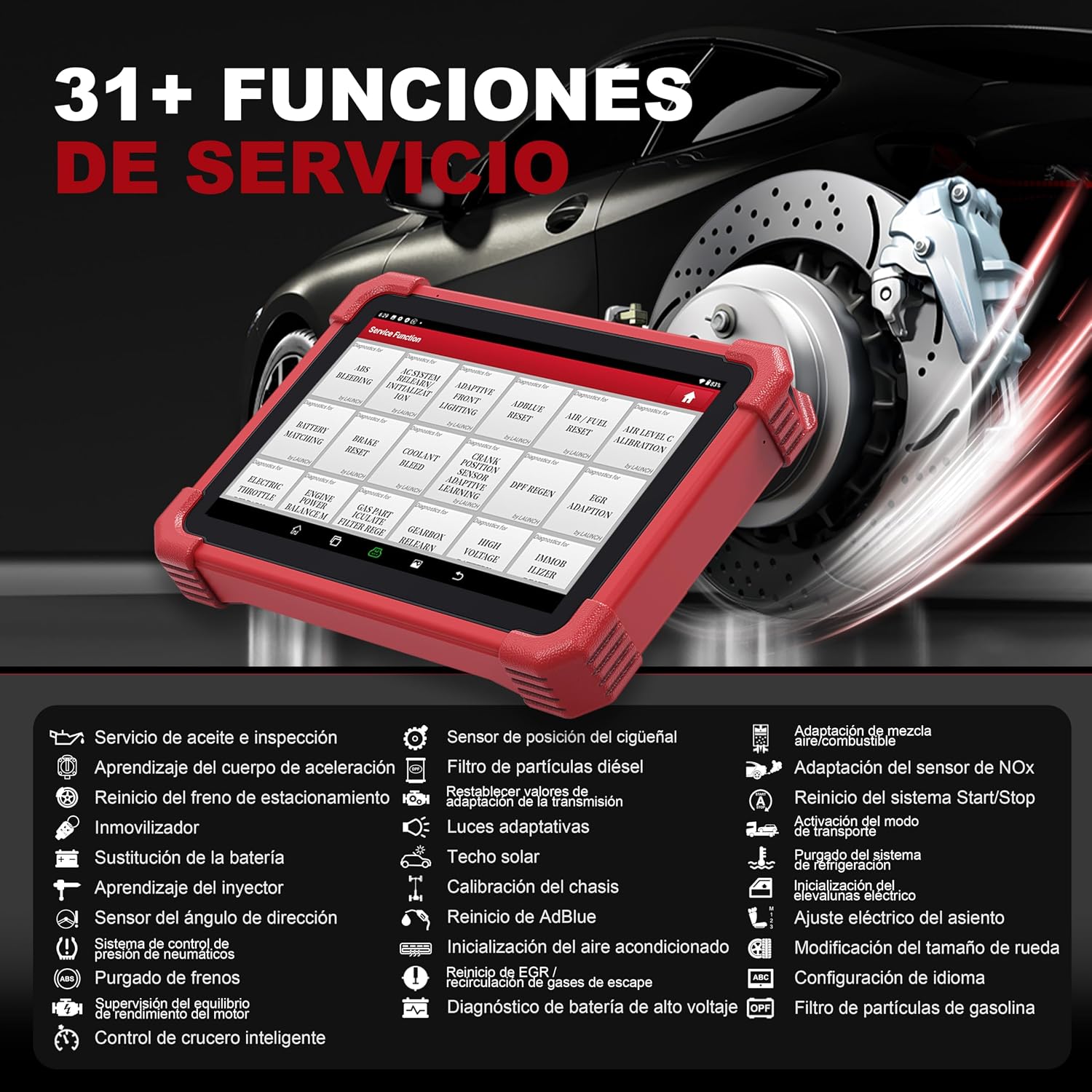 Detalle 2 de LAUNCH CRP 919 MAX diagnóstico OBD2