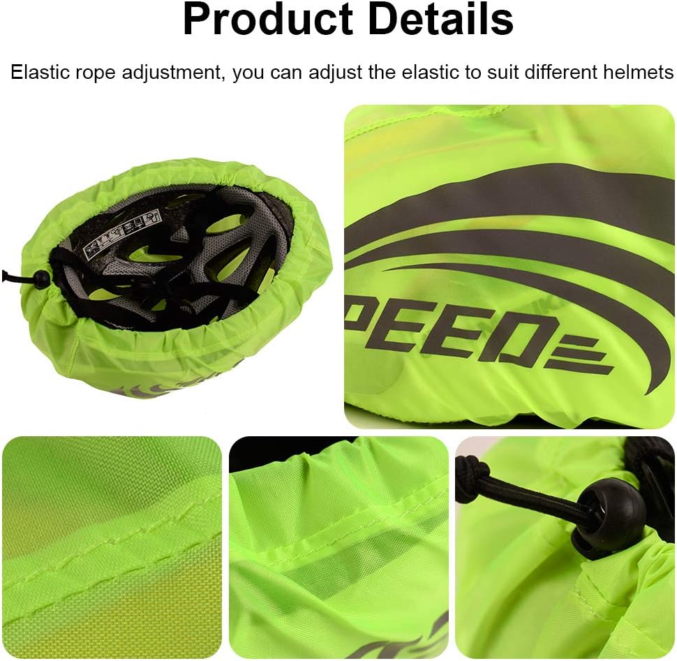 Thumbnail 4 de LAMA Fahrradhelm Regenüberzug – 2er Set, wasserdicht, reflektierend, universell passend