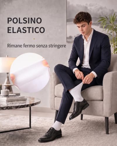 Detalle 2 de SukModen calzini unisex in viscosa di bambù, medio spessore e cucitura piatta