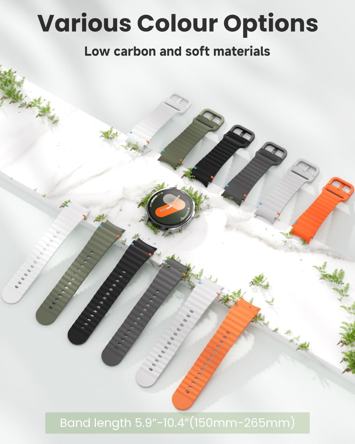 Thumbnail 3 de Yoohoo 20mm Silicone Watch Straps for Samsung Galaxy Watch Series — Comfortable, Quick-Release Bands in Multiple Colours