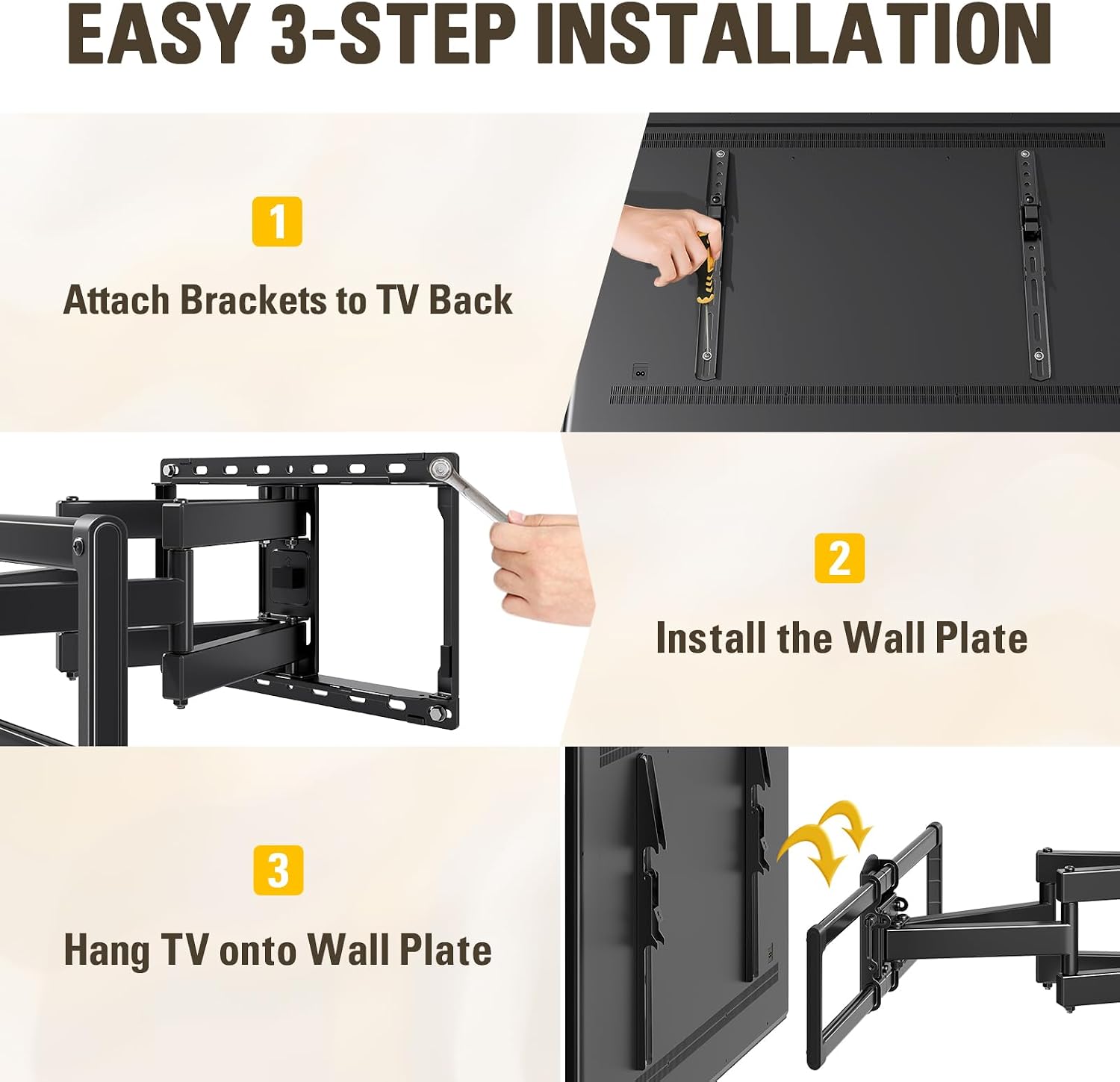 Thumbnail 4 de Mounting Dream full-motion TV wall mount MD2617-CA