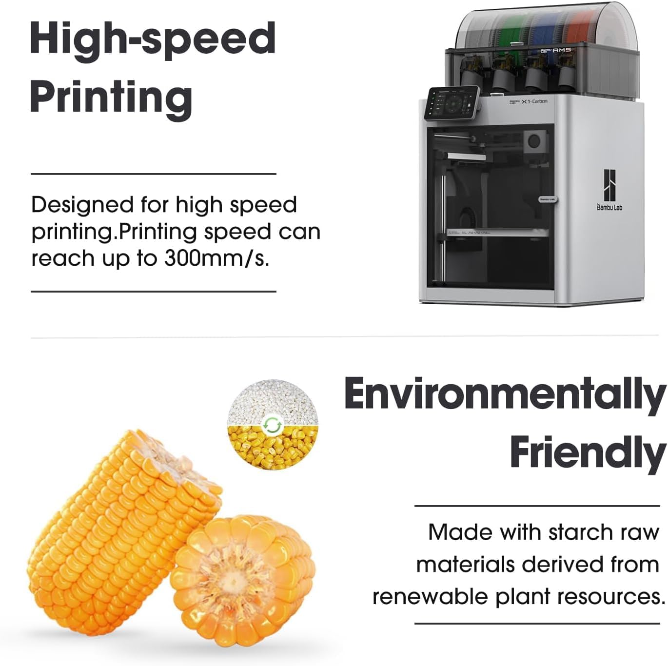 Thumbnail 3 de eSUN PLA Basic 10KG Filament – 1,75 mm, Schwarz, ideale Lösung für große Druckprojekte
