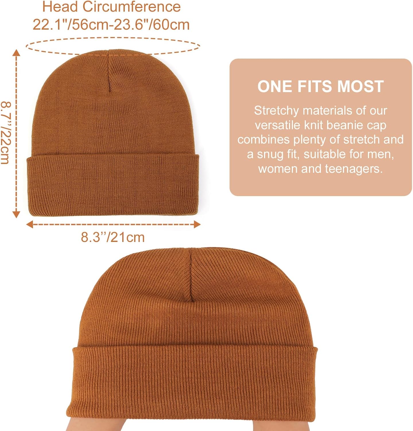 Thumbnail 4 de DRESHOW Warm Knit Beanie for Women and Men: a cosy, fleece-lined option for cold weather