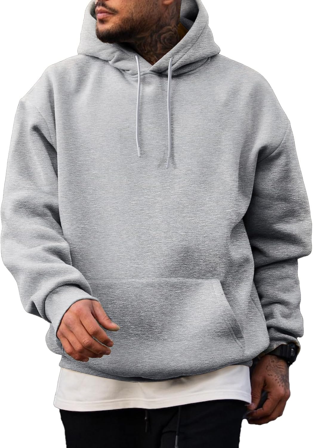 Detalle de JMIERR Mens Casual Cotton Hoodie 1-Pack