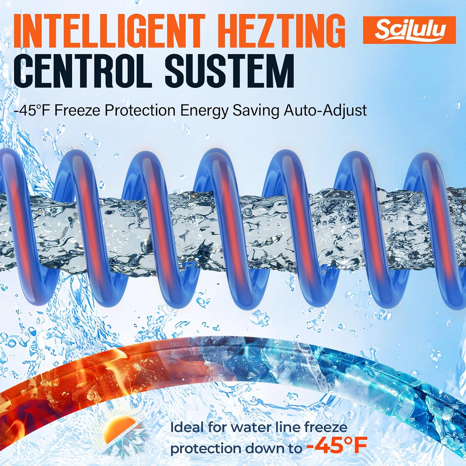 Detalle 2 de Scilulu 75FT Heated Water Hose for RV