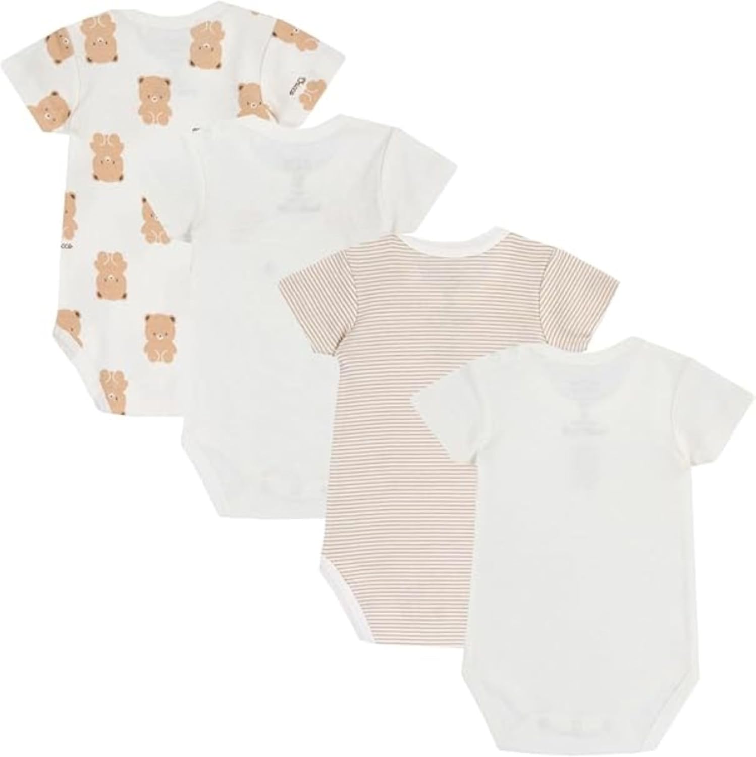 Detalle de Chicco Body Neonato e Neonata, Set di 4 Body Senza Maniche in 100% Cotone 0–3 Mesi