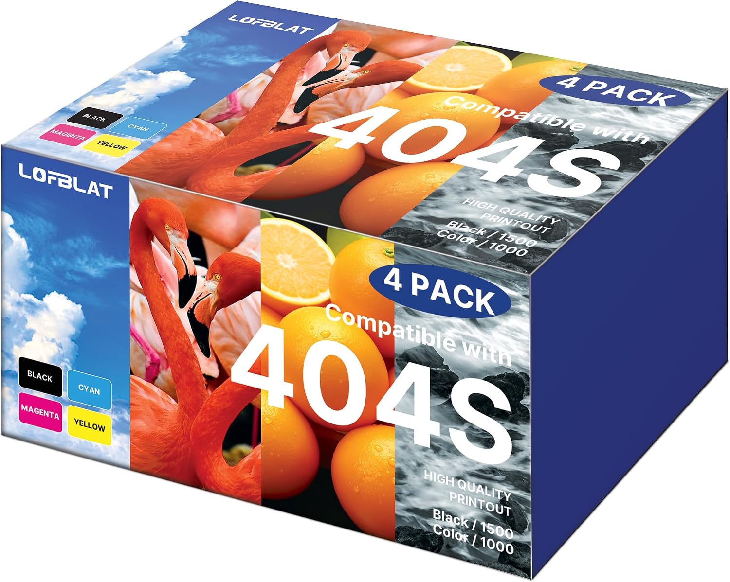 Detalle de LOFBLAT P404C CLT-404S – Pack 4 cartouches compatibles Samsung CLT-P404C/CLT-404S (K, C, Y, M) pour Xpress et SL-C480/483/482/432/433