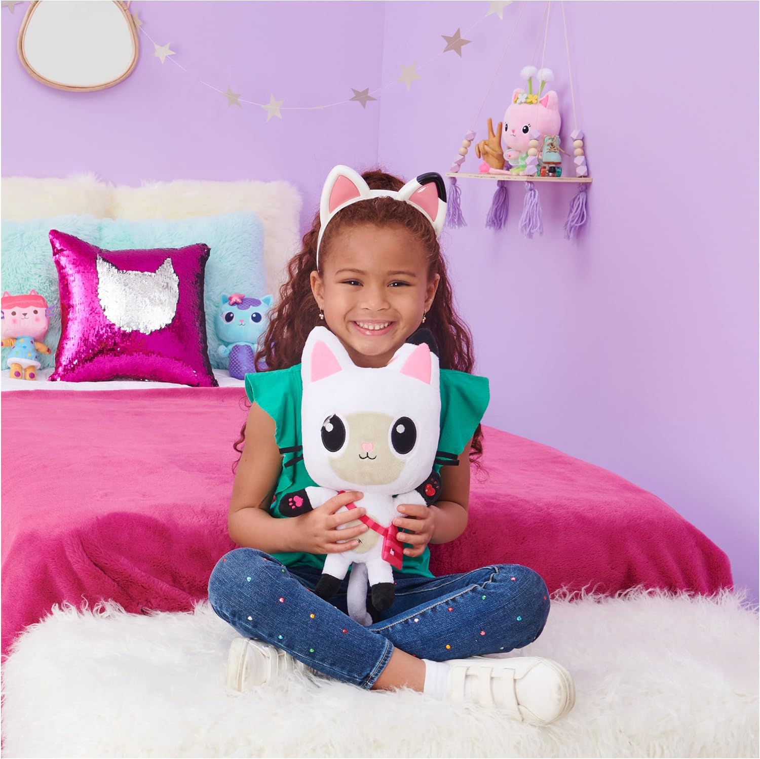 Thumbnail 5 de DREAMWORKS GABBY'S DOLLHOUSE 6060413 – muzyczne uszy Gabby z dźwiękami i światłami