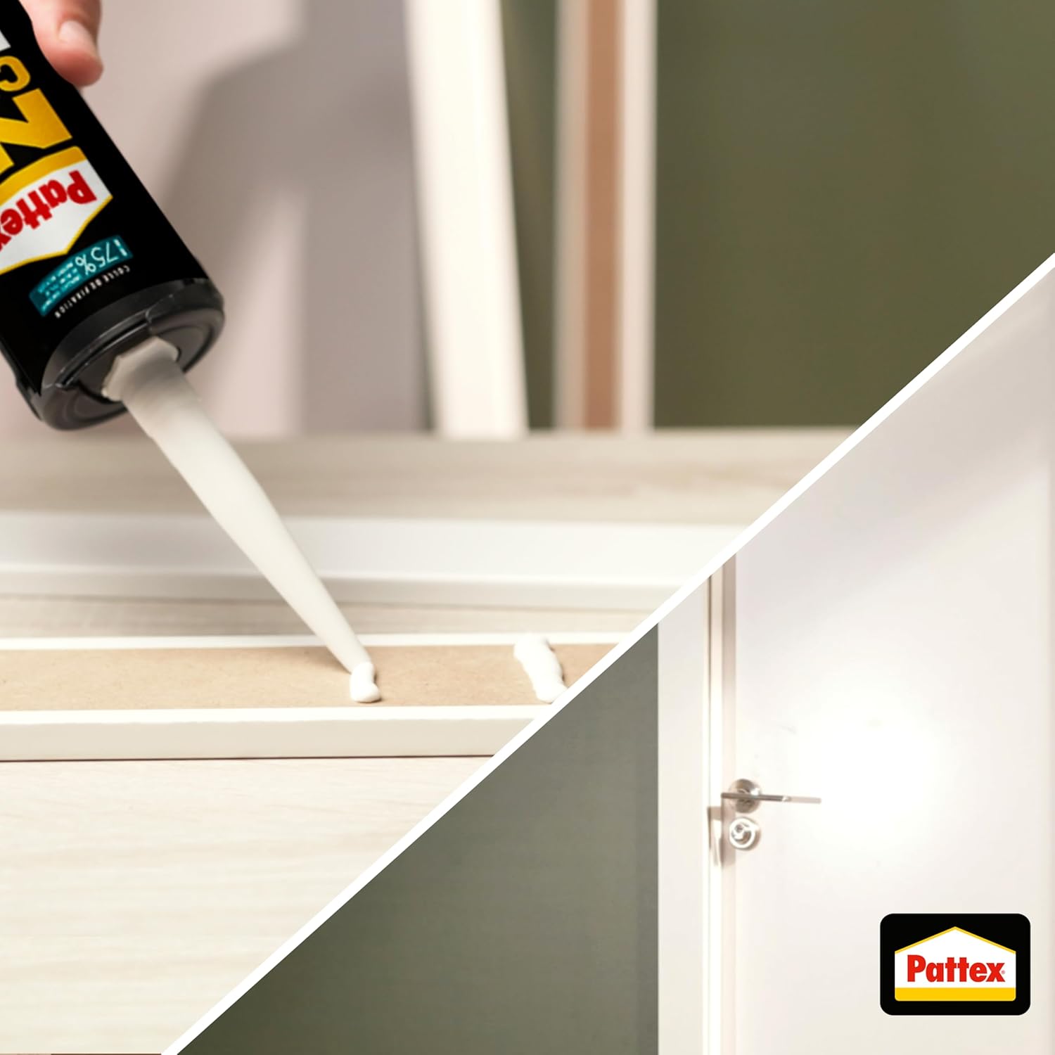 Thumbnail 6 de Pattex Ni Clou Ni Vis Extra Fort – Colle de fixation 380 g (usage intérieur, prise immédiate)