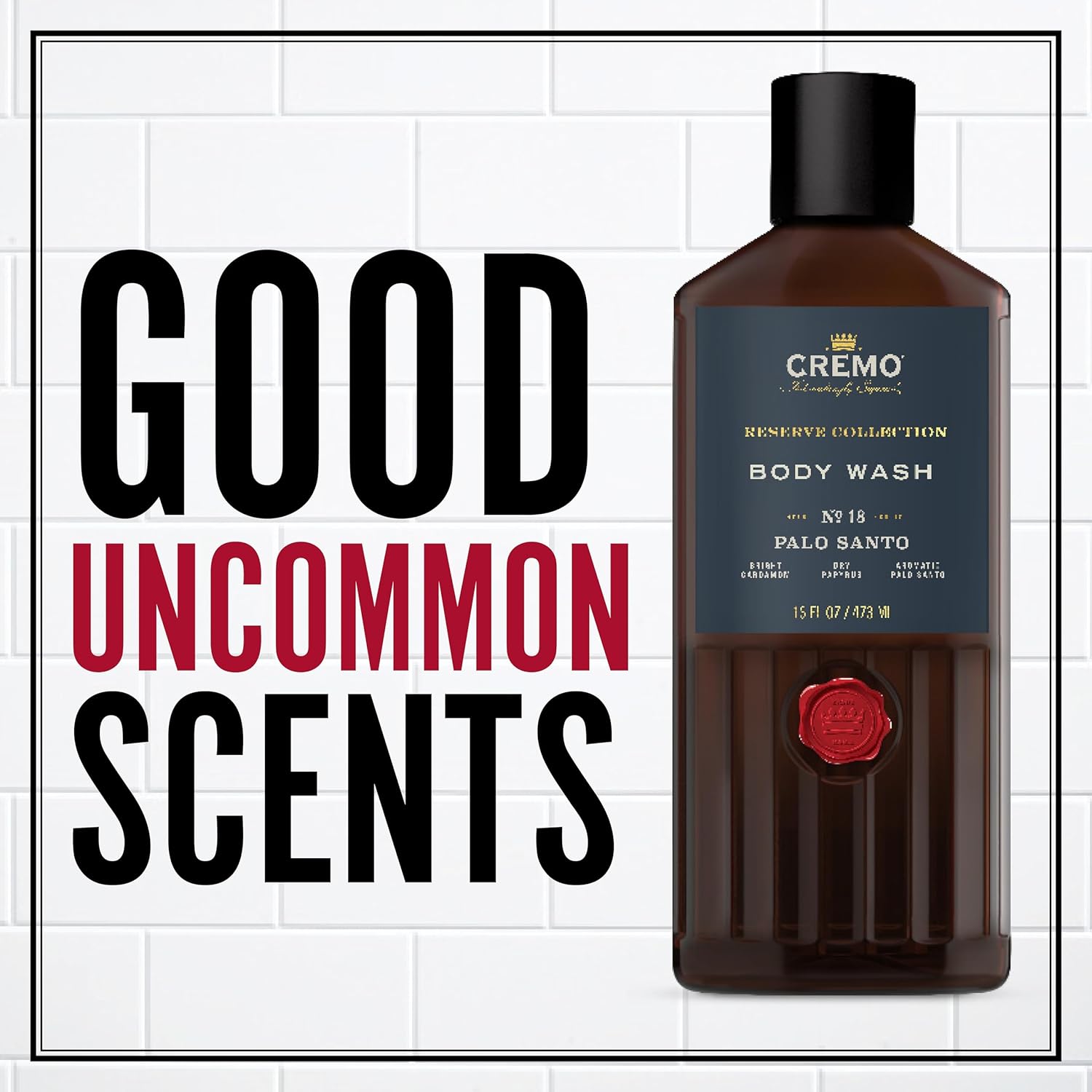 Detalle 2 de Bagnoschiuma Reserve Collection Cremo – Gel Doccia Uomo al Palo Santo, 473 ml