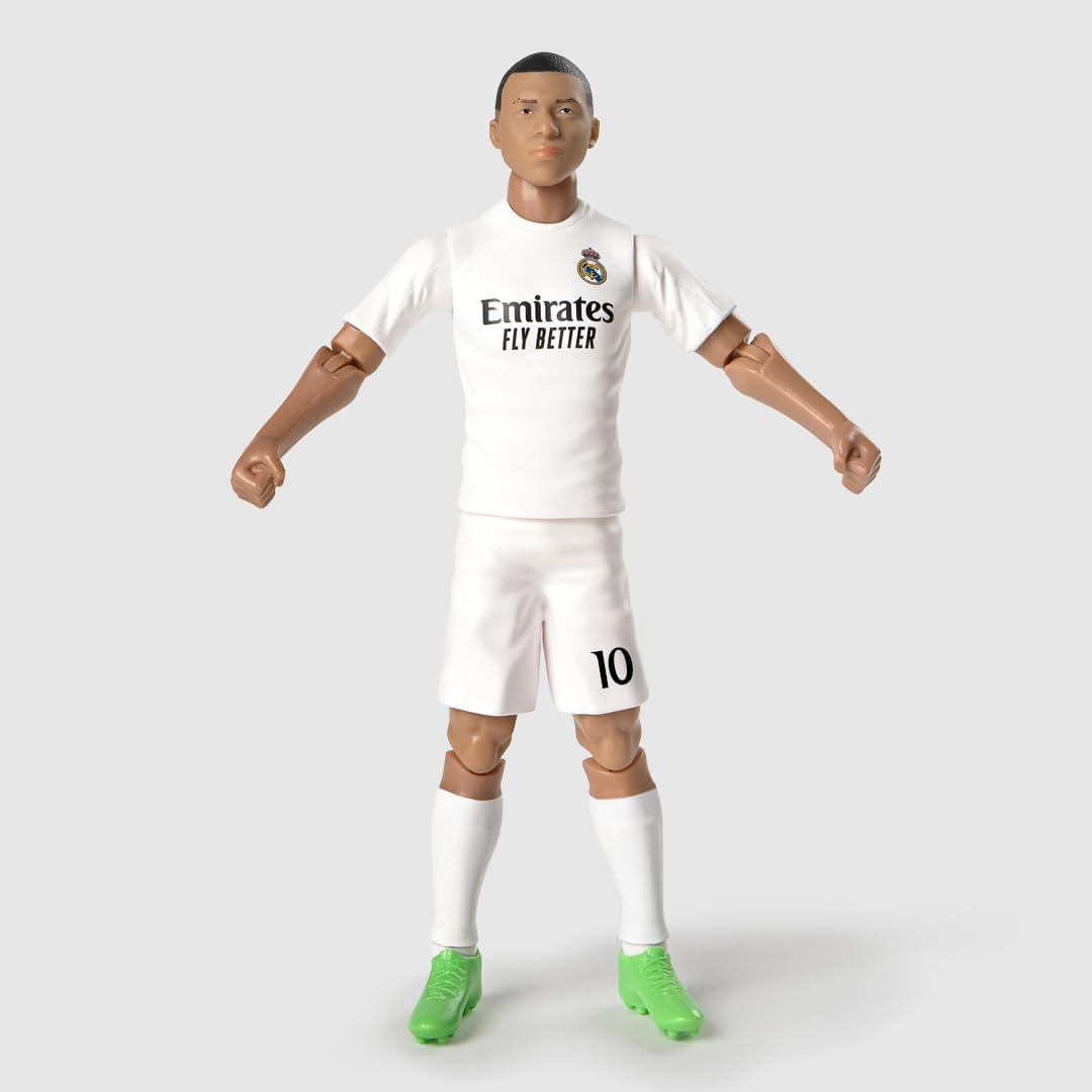 Thumbnail 4 de Megableu Kylian Mbappé-voetbalfiguur, 20 cm, 10 beweegbare gewrichtspunten