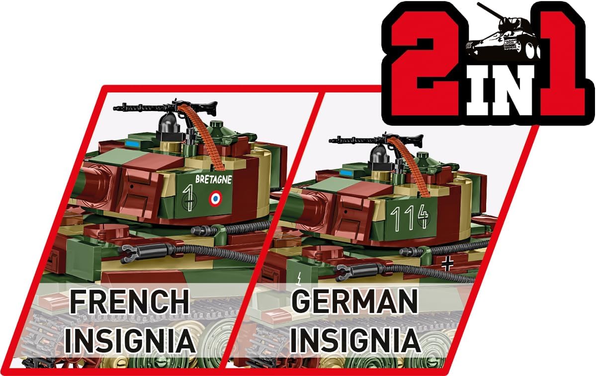 Thumbnail 6 de COBI Pzkpfw Vi Tiger Ausf E – byggsats i plast, 25 cm, armégrön