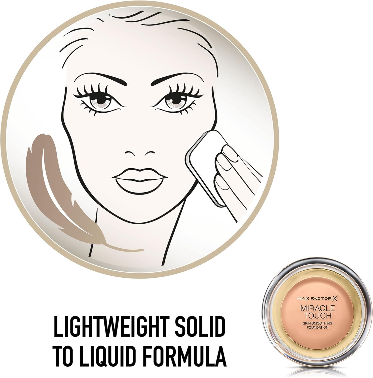 Thumbnail 2 de Max Factor Miracle Touch, Base Maquillaje 60 Sand 🪄