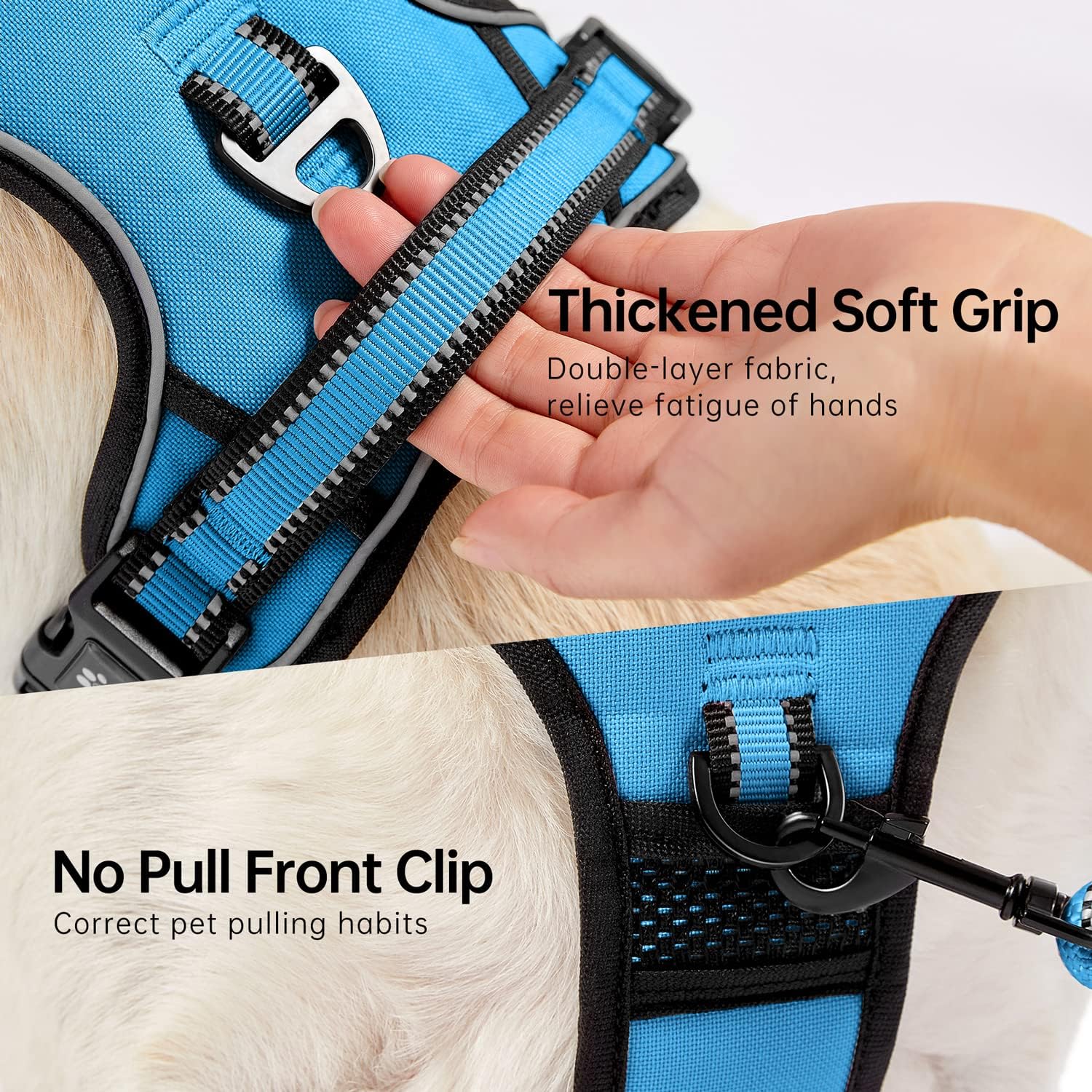 Detalle 2 de NESTROAD Dog Harness No Pull L