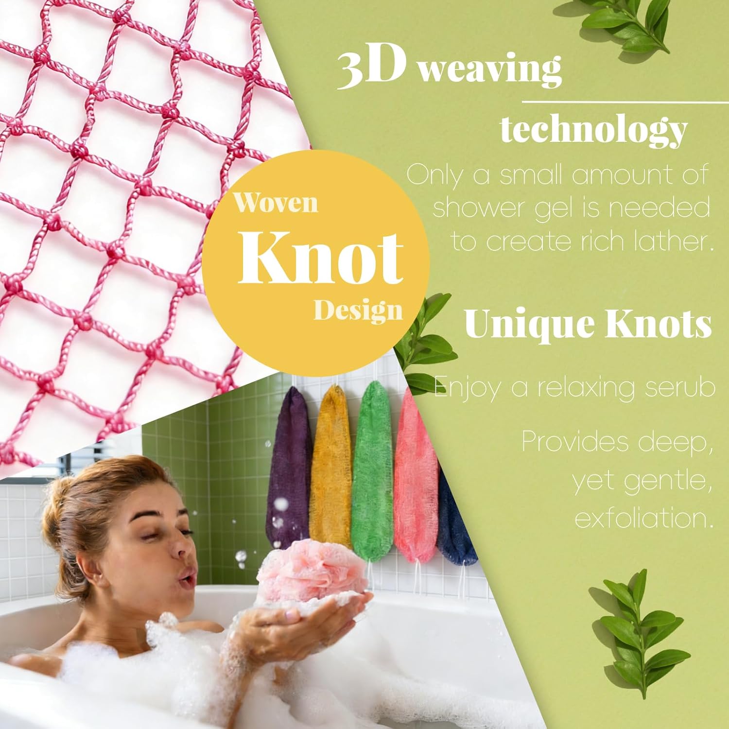 Thumbnail 3 de African Net Sponge 3-Piece Exfoliator