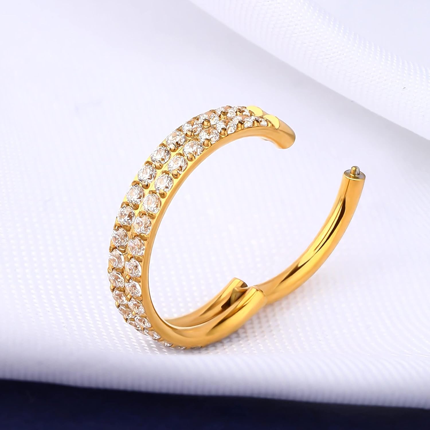 Detalle 2 de OUFER piercing hélix 16 g acier 316L zircone