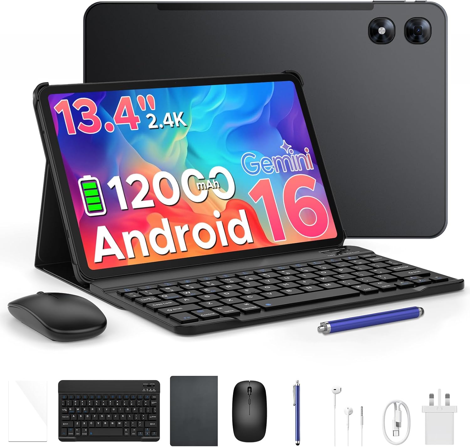 P13 Pro 13.4 Inch Large Tablet with Android 16, Gemini AI and 4G Dual SIM
