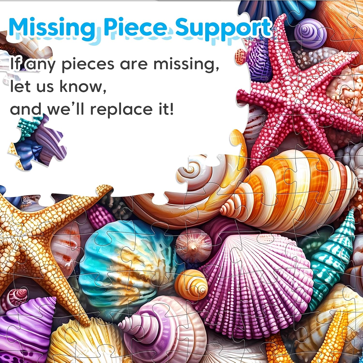Thumbnail 6 de 4 Packs 100 Piece Puzzle – Shells Sailboat Cats Dogs: Vibrant, Family-Friendly 100-Piece Puzzles