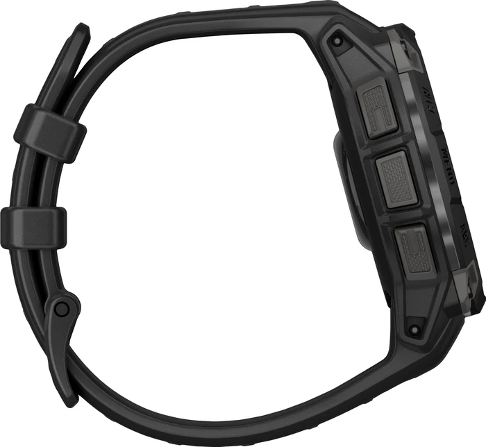 Detalle de Garmin Instinct 3 45 mm Schwarz – robuste Sport-Smartwatch für Alltag und Training
