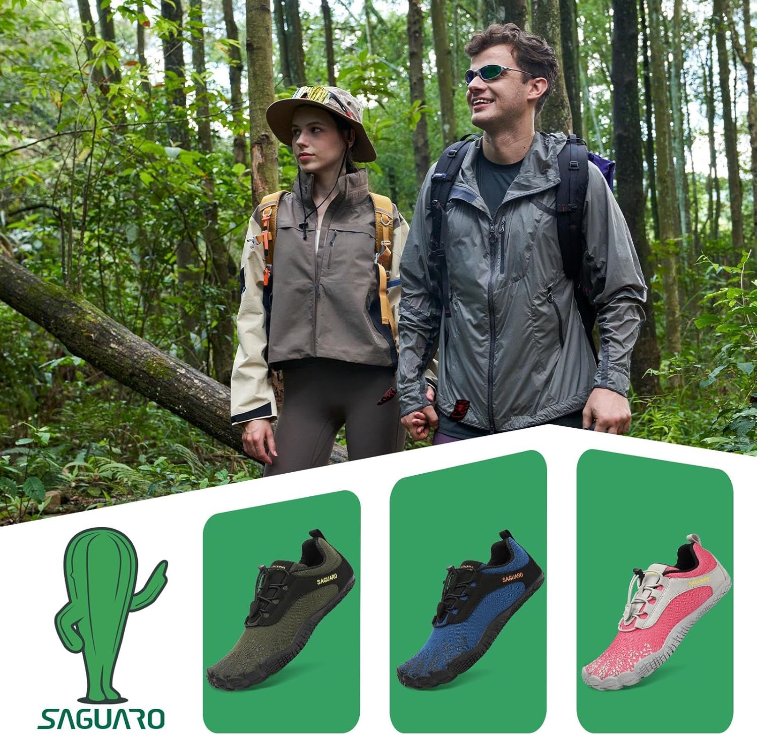 Thumbnail 1 de SAGUARO Unisex Barfußschuhe mit breiter Zehenbox und Zero-Drop Sohle