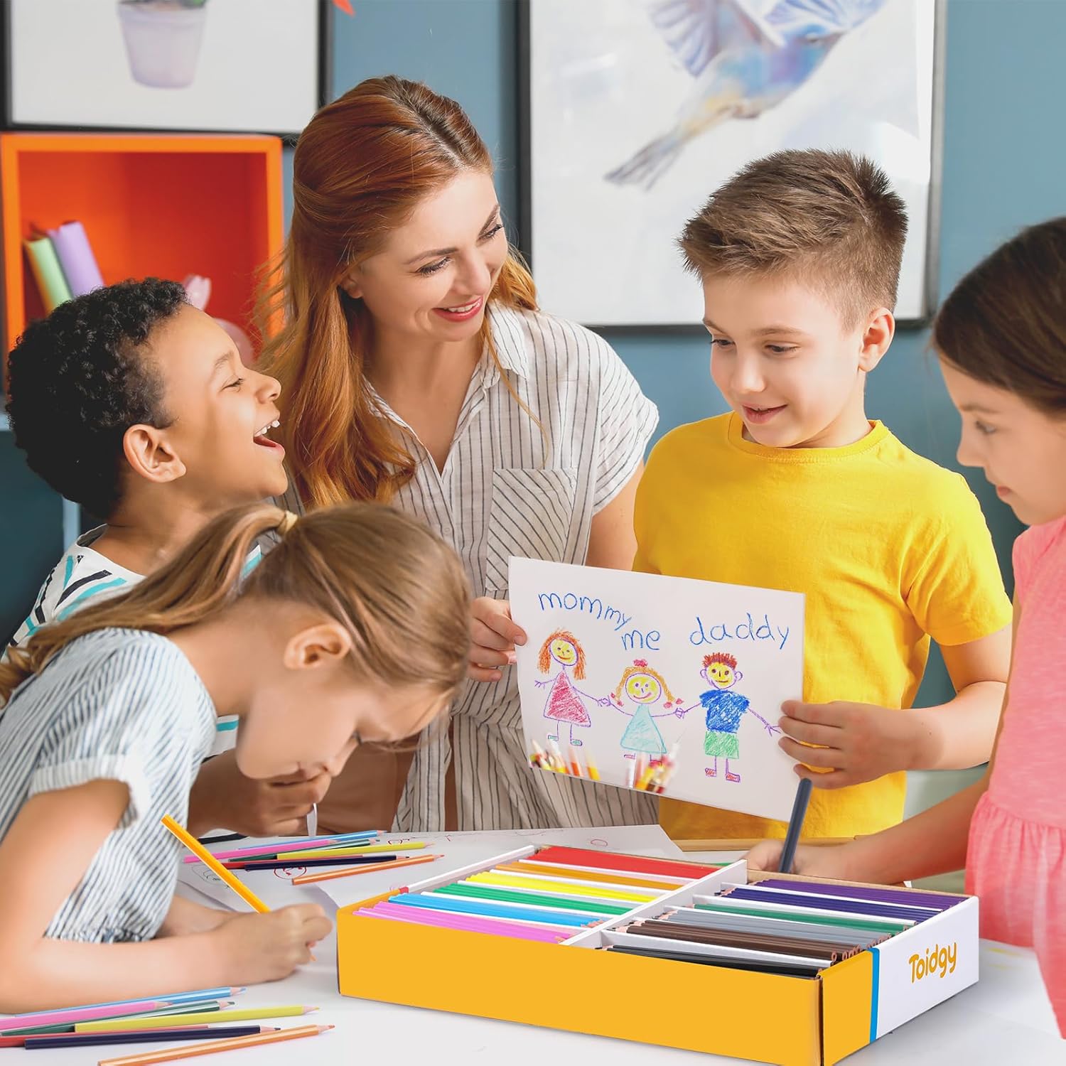 Thumbnail 6 de 240-Pack Colored Pencils Bulk Classroom (12 Colors) with 24 Sharpeners for Kids, Teachers, and Coloring Projects