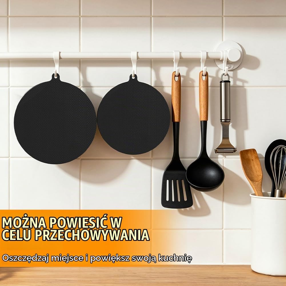 Thumbnail 5 de AUAUY zestaw 4 mat ochronnych na płytę indukcyjną, 22 i 24 cm, 0,7 mm