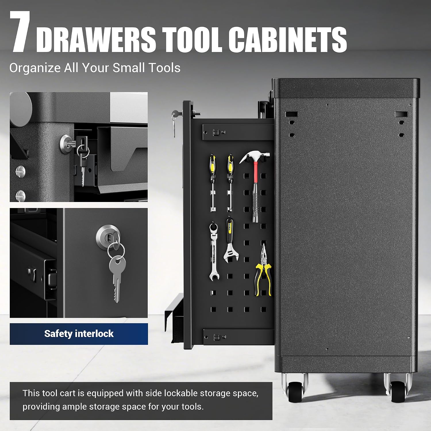 Detalle 2 de PHLEX 7-Drawer Rolling Tool Chest