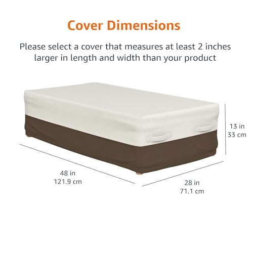 Detalle 2 de Amazon Basics Funda para mesa de café Beige bronceado 🛋