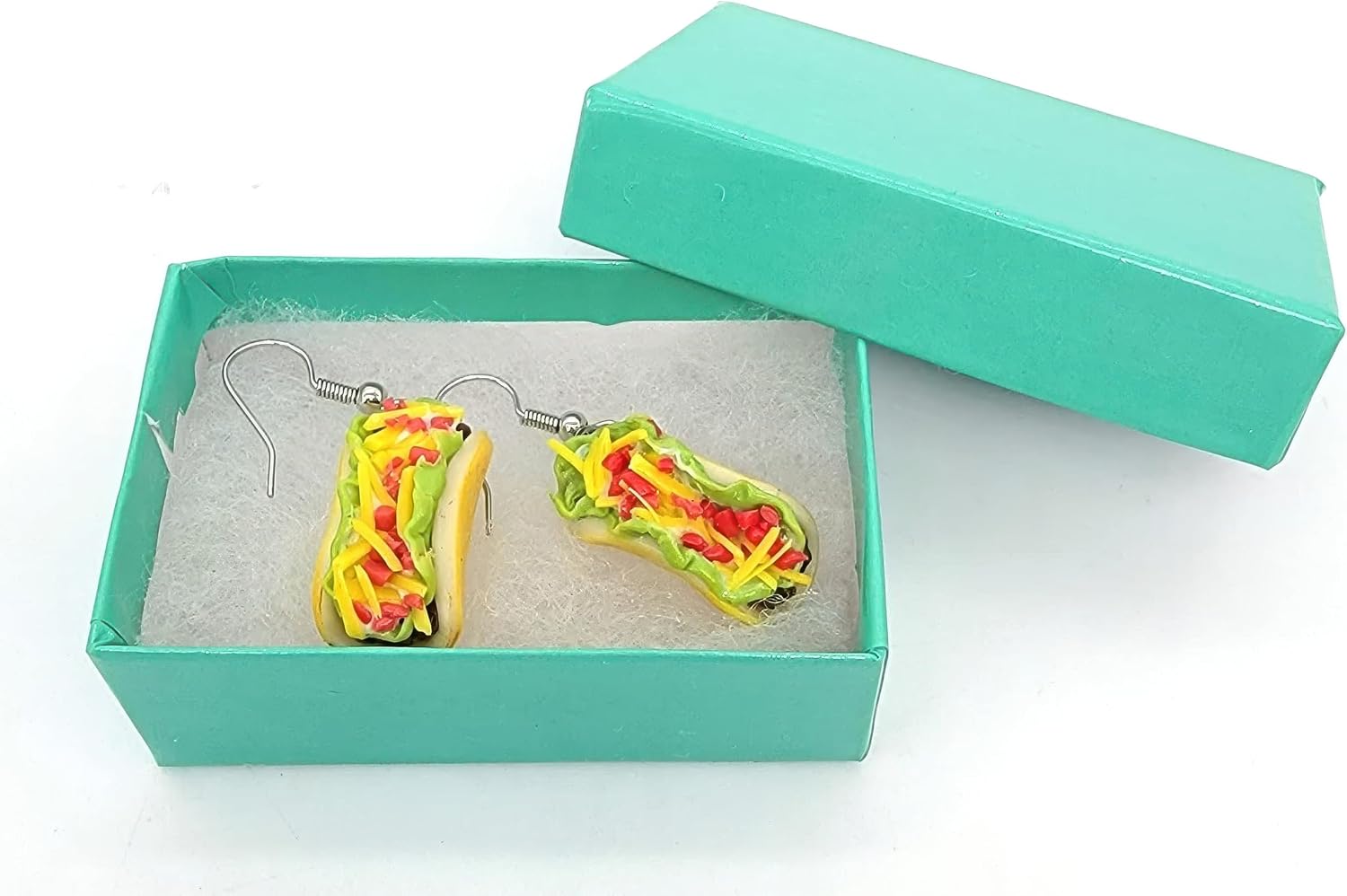 Detalle de Polymer Clay Taco Dangle Earrings