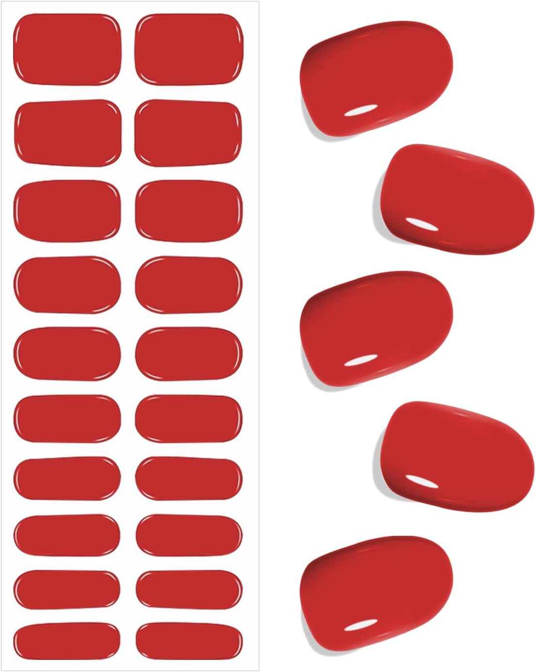 Bagavs Unghie Gel Adesive UV 20 PCS 💅