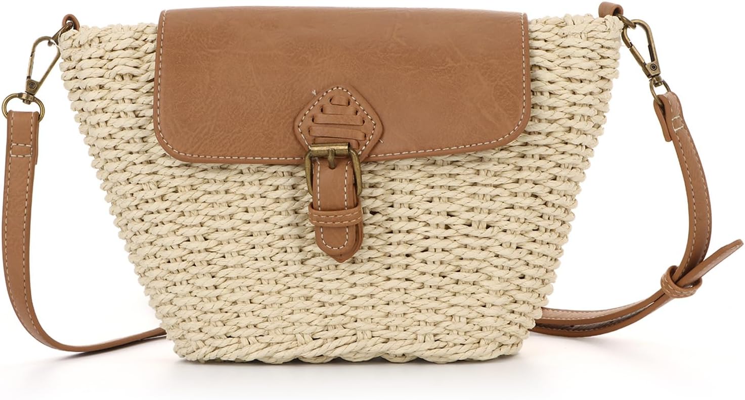 Detalle 2 de EVEOUT Strohtasche Damen Sommer