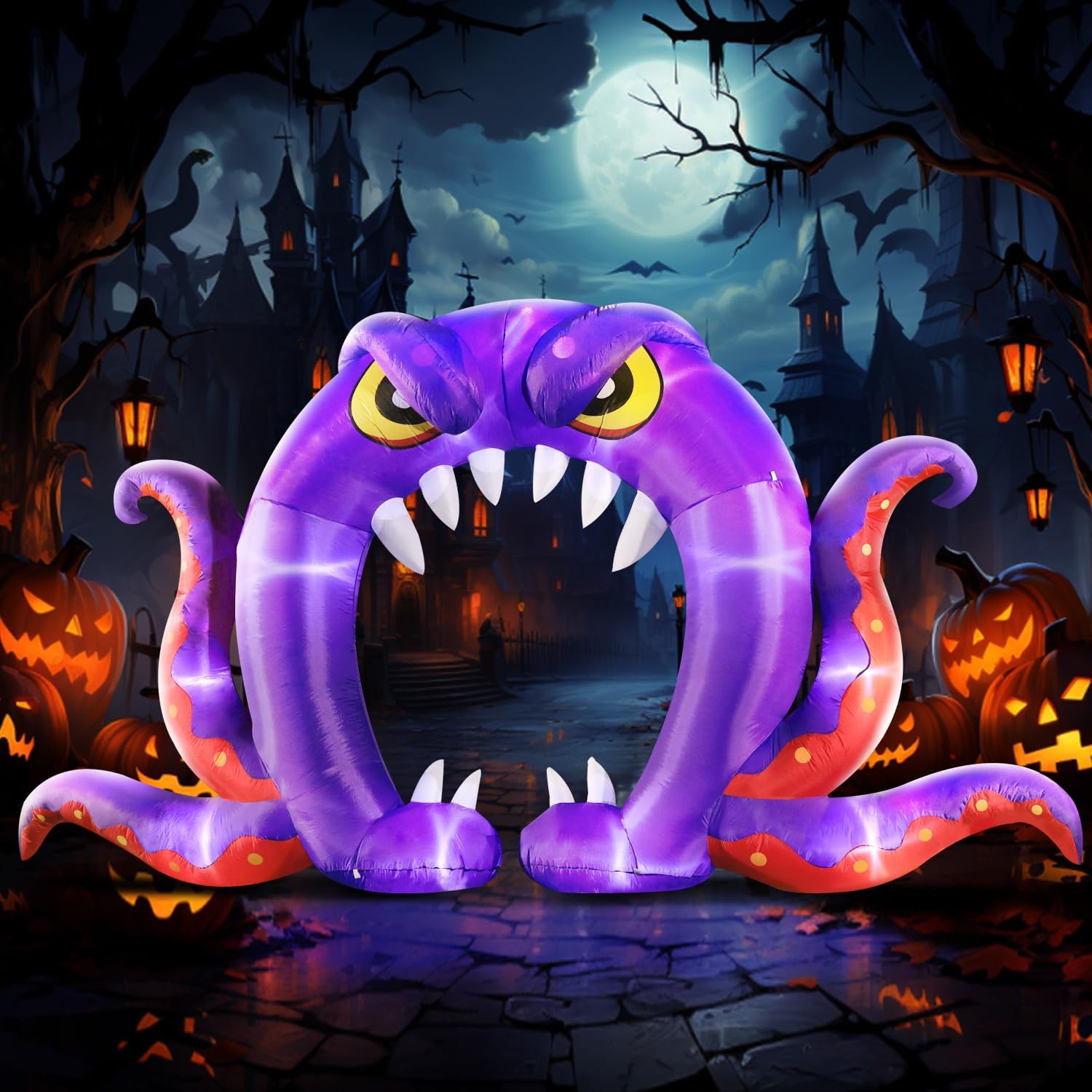 Detalle de DomKom Halloween Inflatable Archway, 16FT