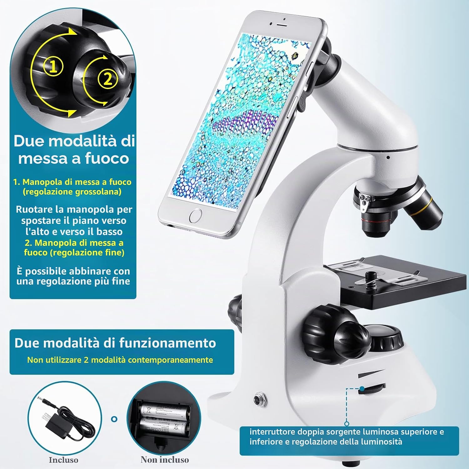 Detalle 2 de 2000X Microscopio Ottico Professionale 2000x 🔬