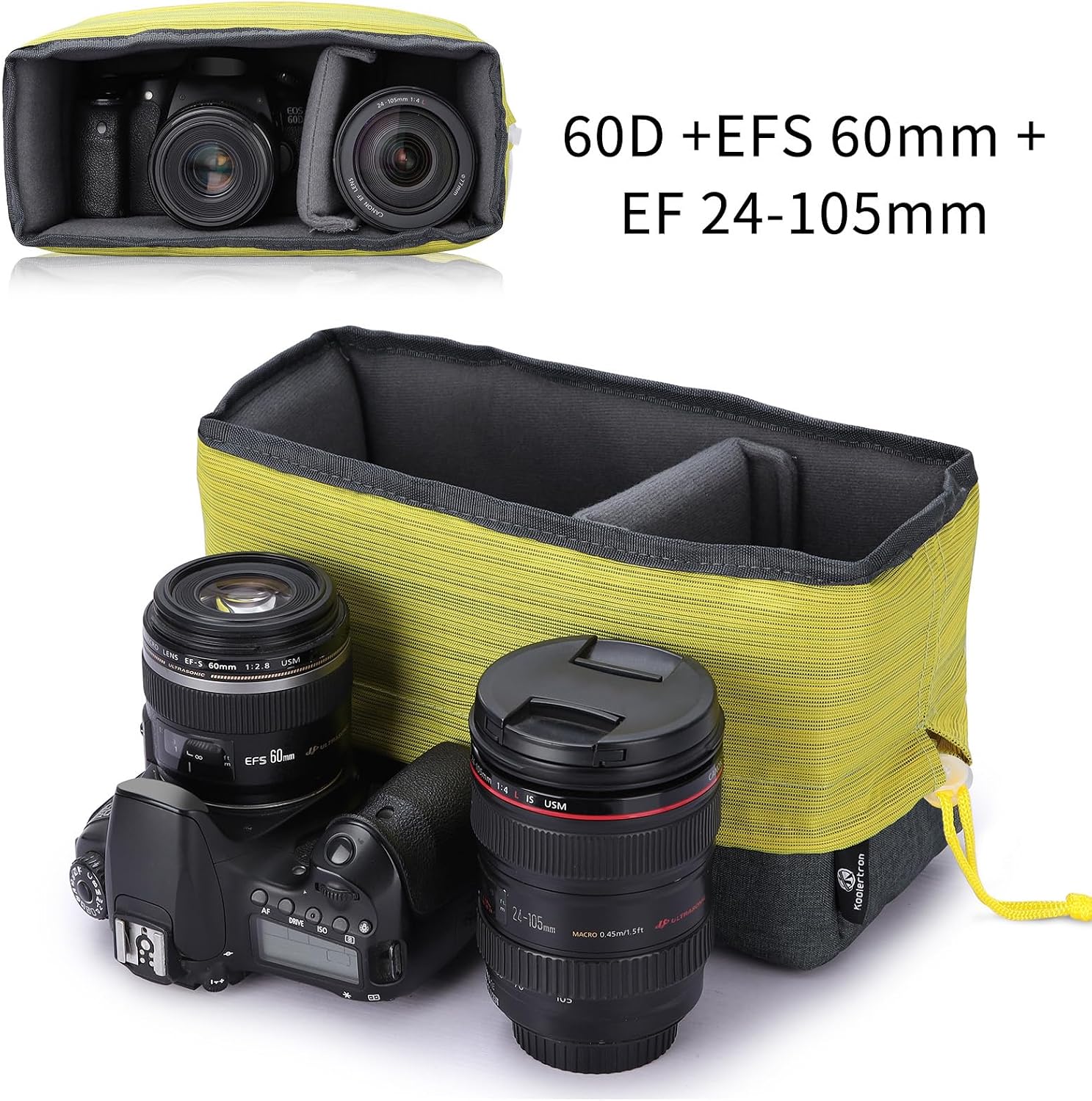 Thumbnail 4 de Koolertron Padded DSLR Camera Insert: a compact, protective bag insert for your gear