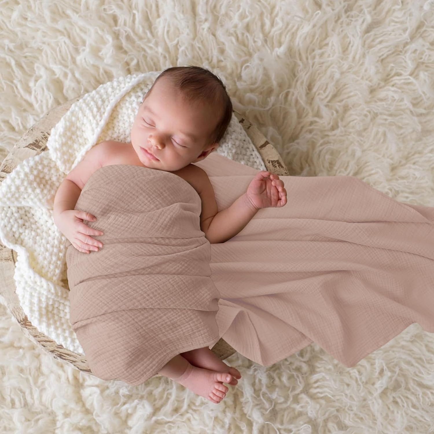 Detalle 2 de Muslin Swaddle Blankets 96x100cm 3 Pack