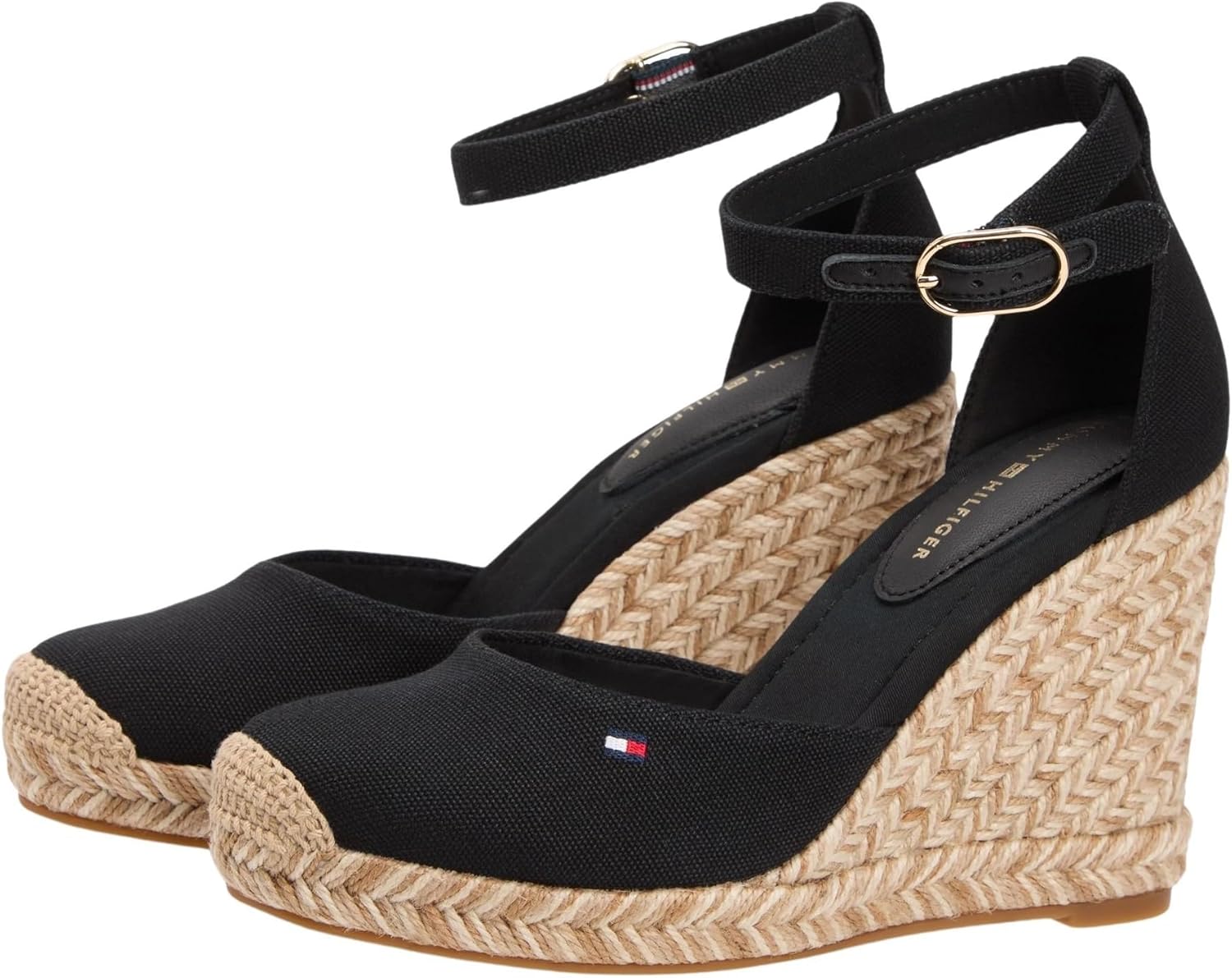 Thumbnail 2 de Tommy Hilfiger Femme Flag High Wedge Espad Closed Toe – Espadrilles compensées