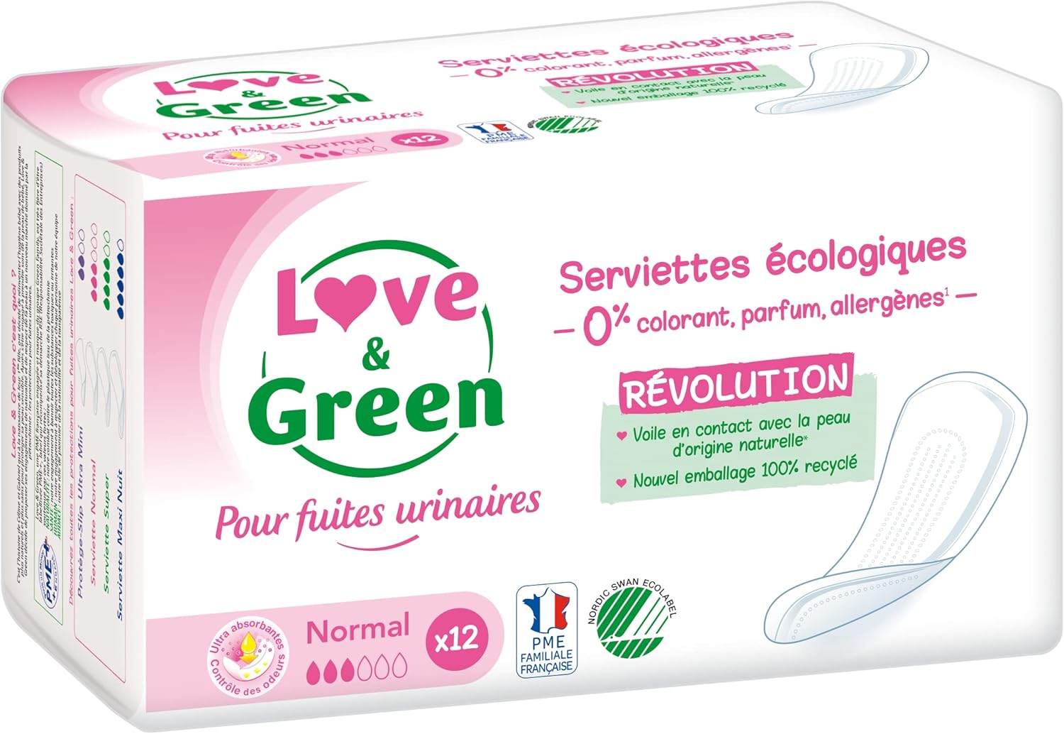 Thumbnail 6 de Love & Green Protège-lingeries Incontinence Ultra Mini – 28 unités