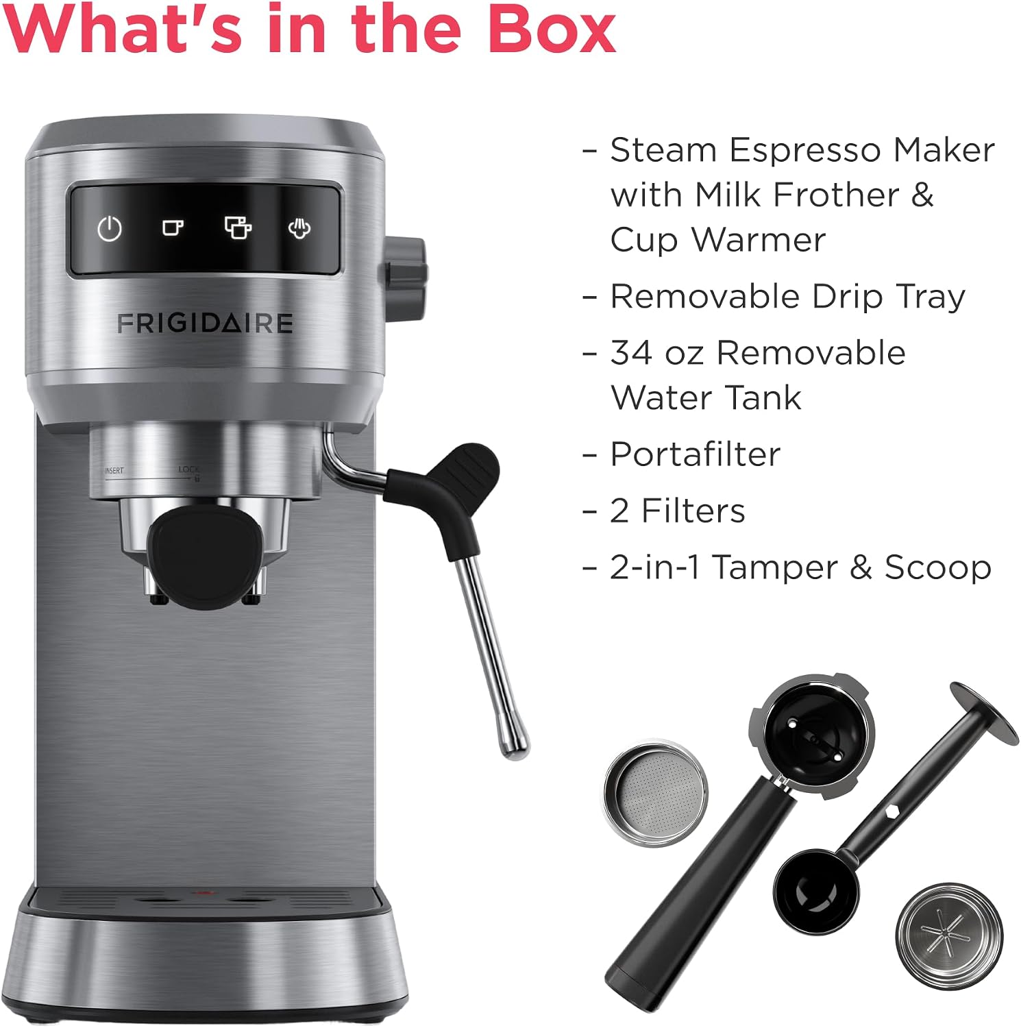 Detalle 2 de Frigidaire Espresso Machine, 34 oz Tank