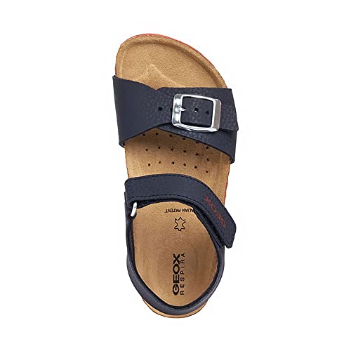 Detalle de Geox Garçon J Ghita Boy B Sandales - Navy/Red (33 EU)