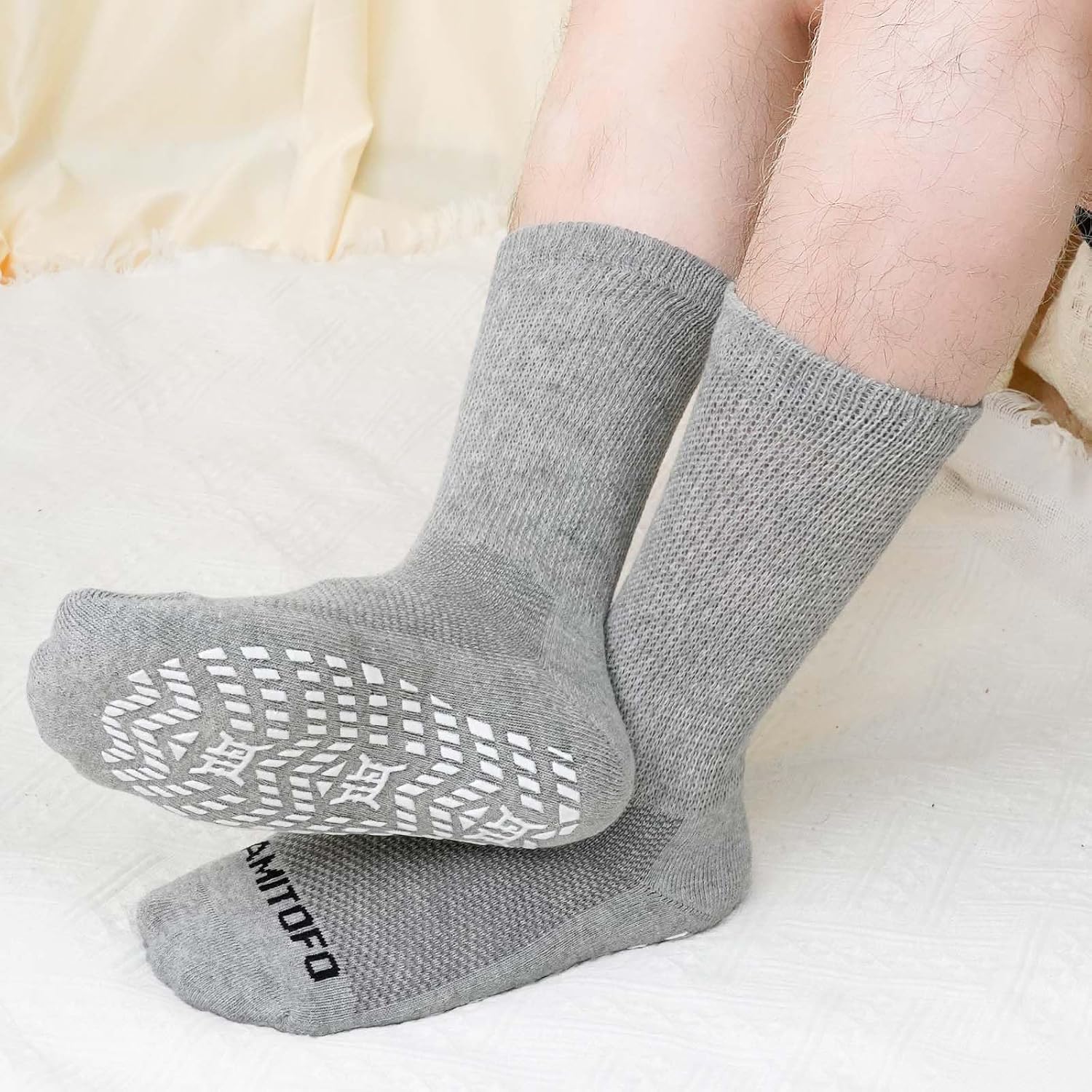 Thumbnail 5 de LOFIR Chaussettes diabétiques en coton sans couture (4 paires) — confort et maintien doux pour homme
