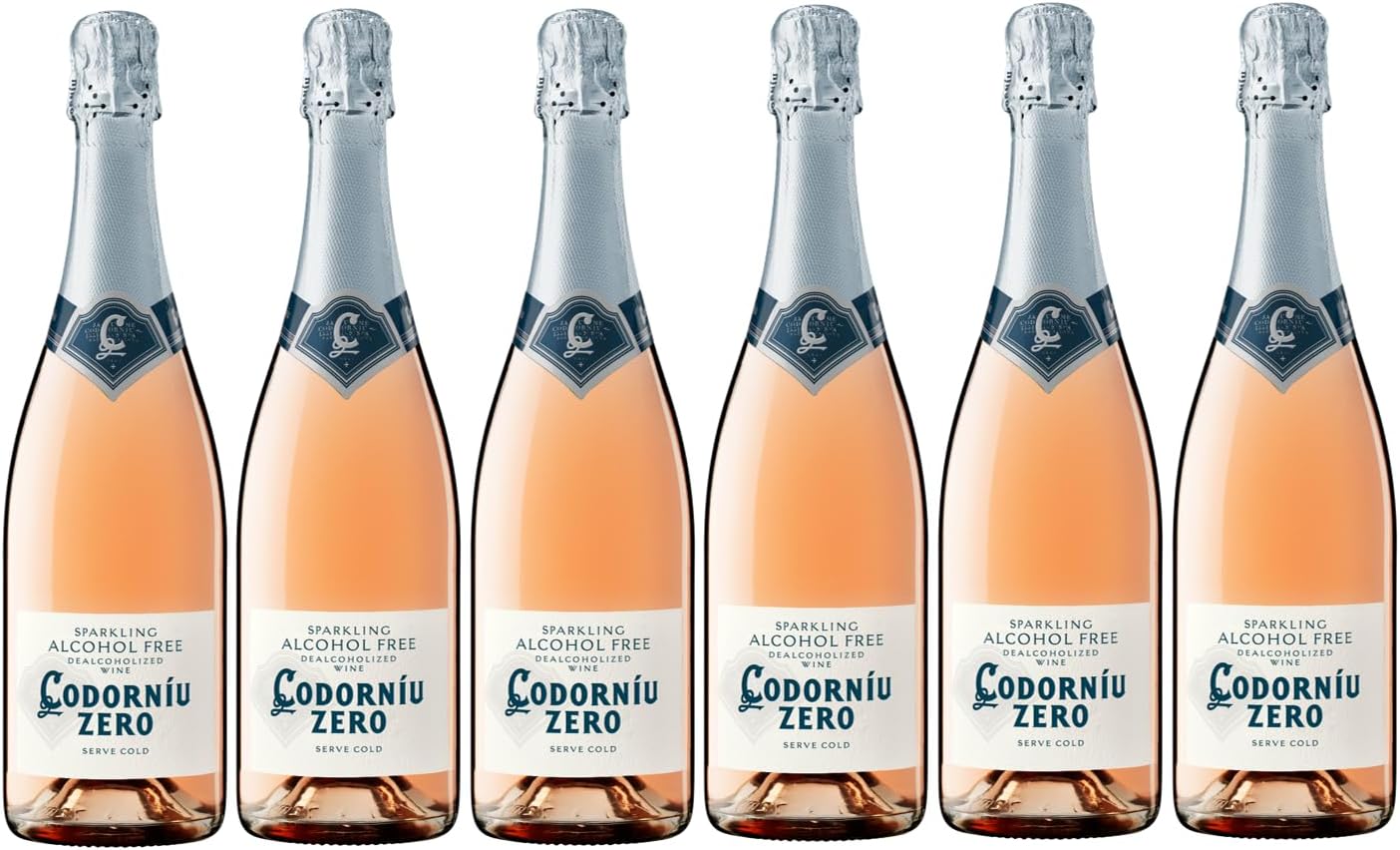 Detalle 2 de Codorníu Zero Rosé - Pack 6 Espumoso Sin Alcohol 🍾