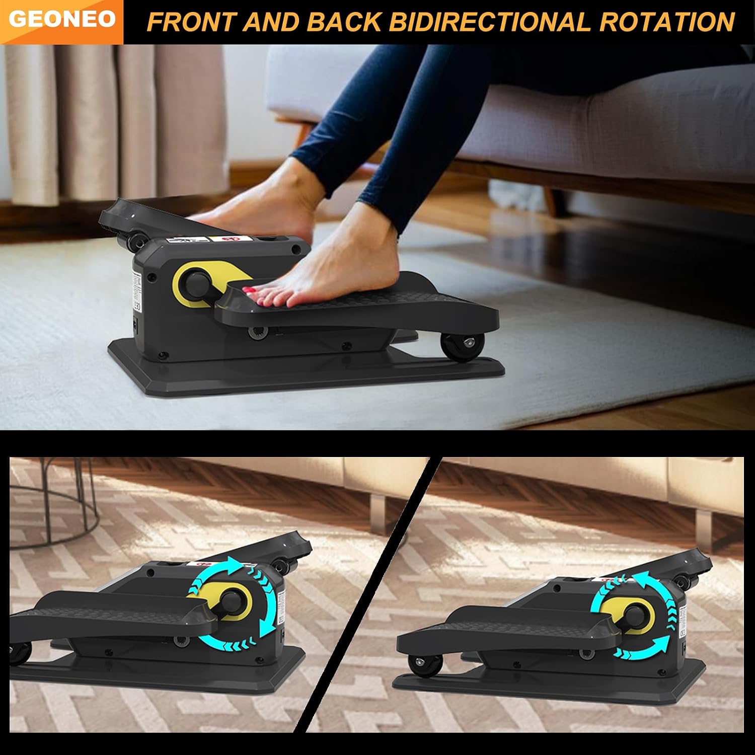 Thumbnail 5 de GEONEO Under Desk Elliptical 12 speeds 🏃♀
