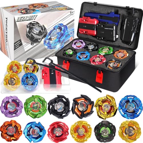 DEZAWRTY X set da battaglia per trottole a scatola – Battle Spinner in confezione completa