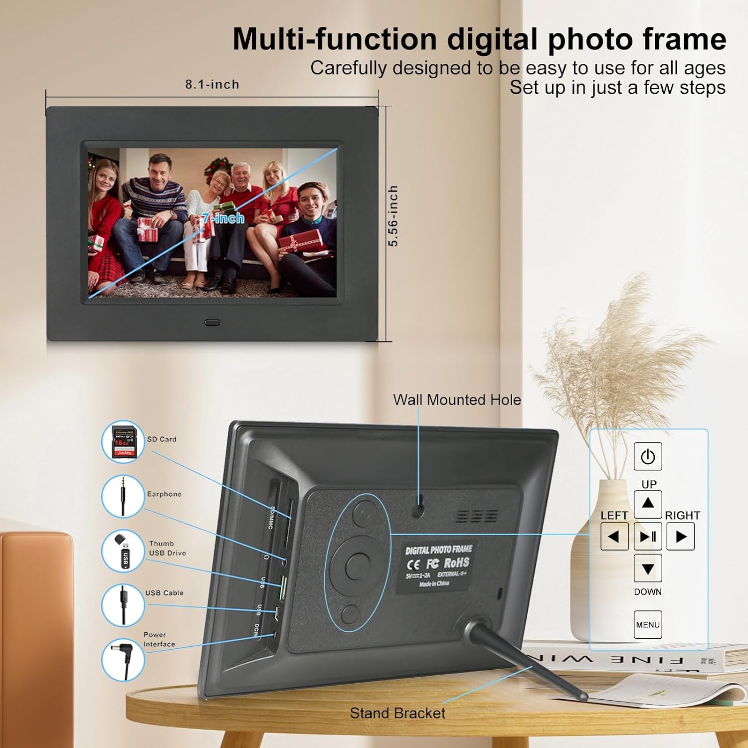 Thumbnail 4 de 7 Inch Digital Photo Frame 1024x768