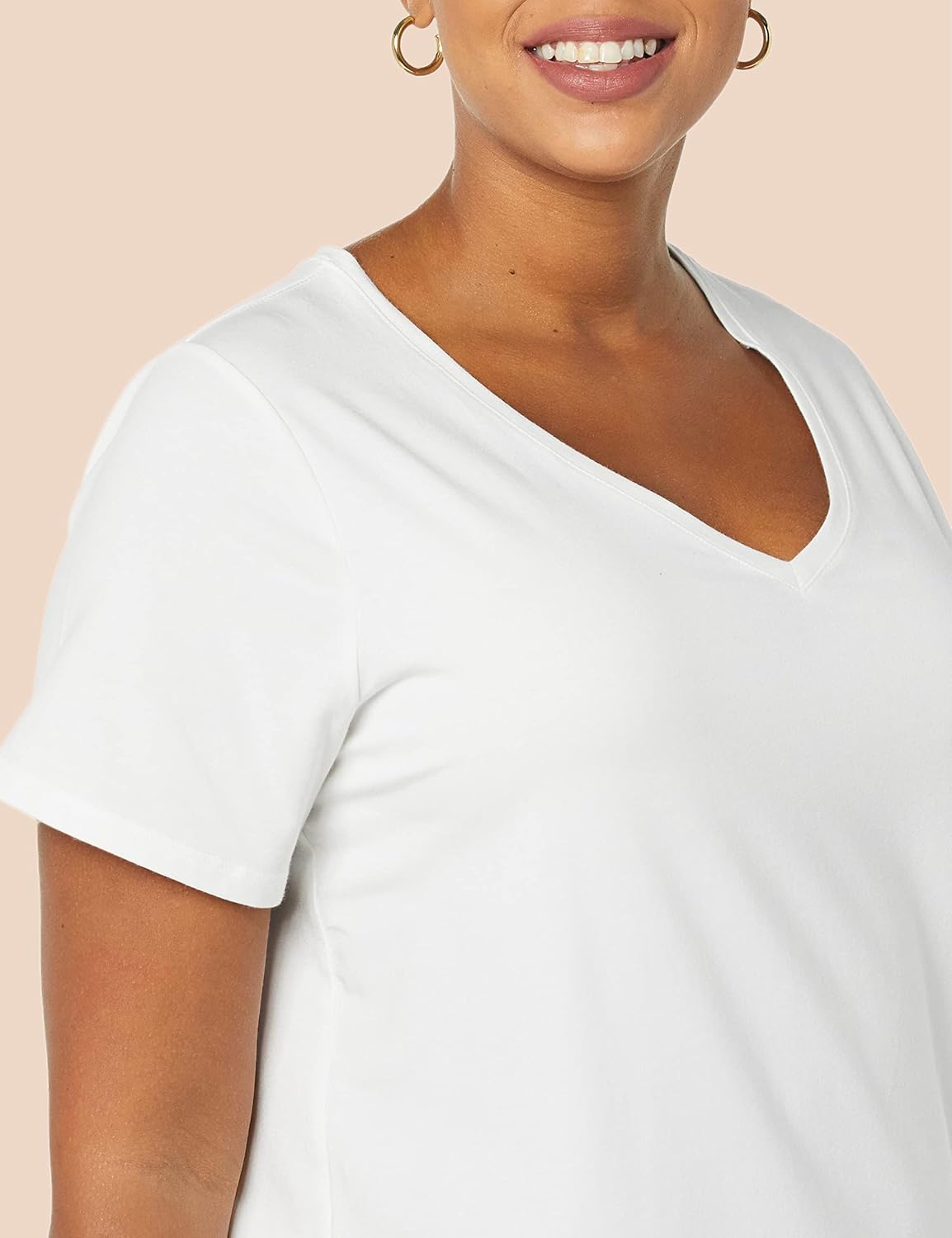 Thumbnail 5 de T-Shirt Amazon Essentials con scollo a V e maniche corte, taglie forti donna (confezioni multiple)