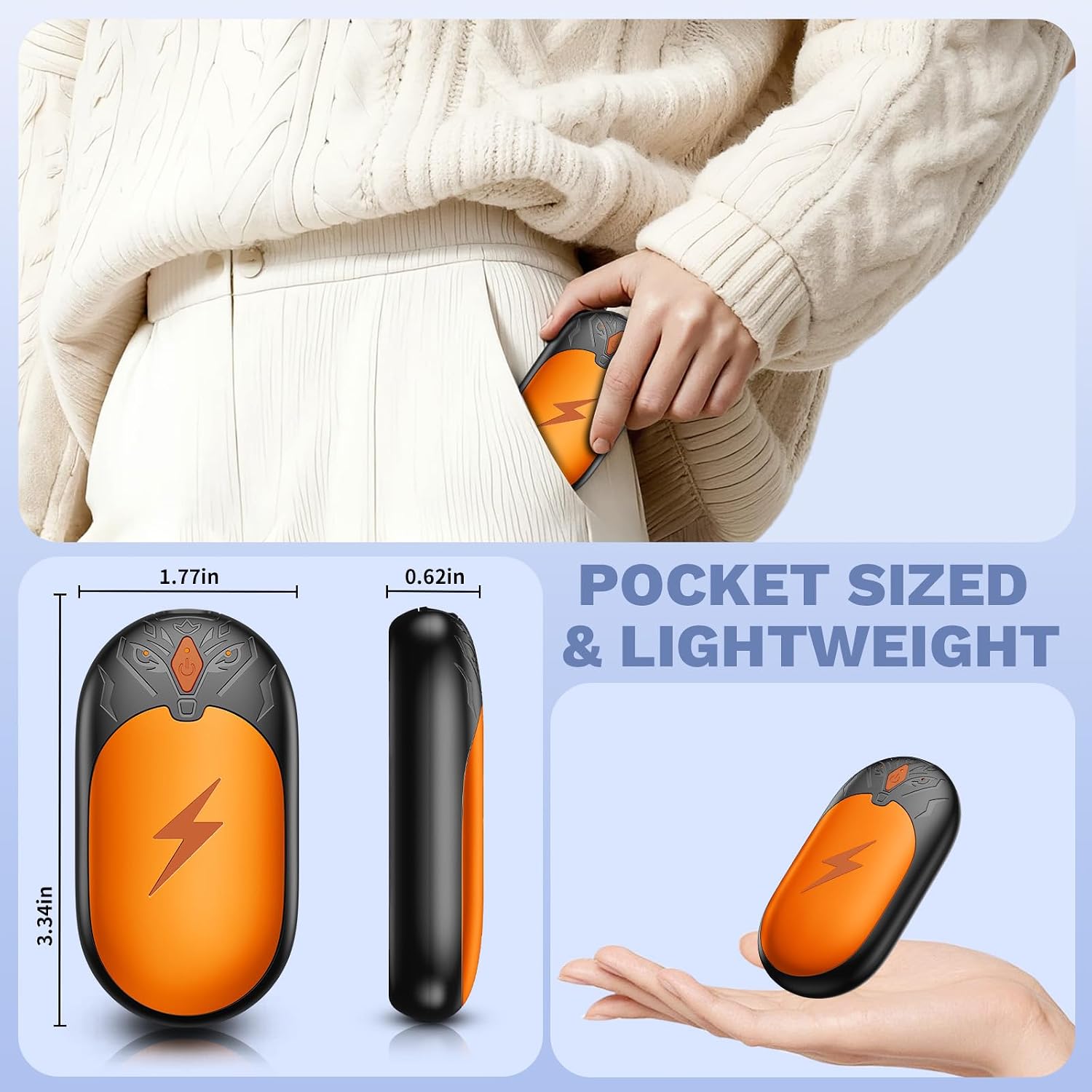 Detalle 1 de Rechargeable Hand Warmers 2-Pack