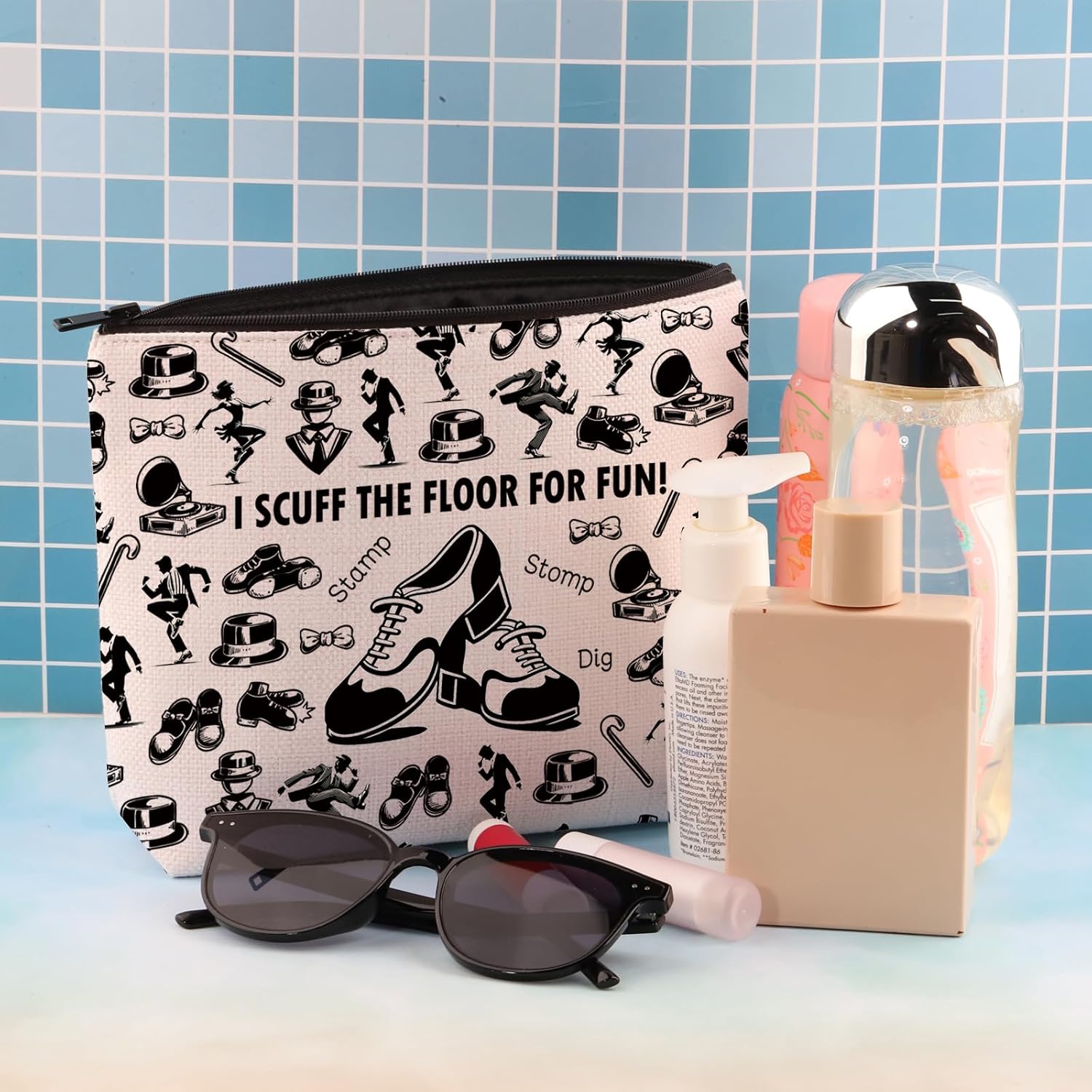 Thumbnail 6 de PLITI Tap Dancer Gift Makeup Bag – Dance Lover Gift Bag for Teachers and Moms
