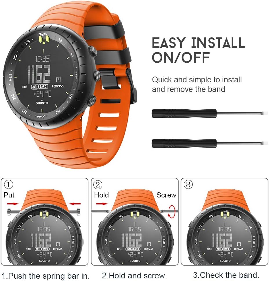 Detalle de ANBEST cinturino sportivo TPU per Suunto Core