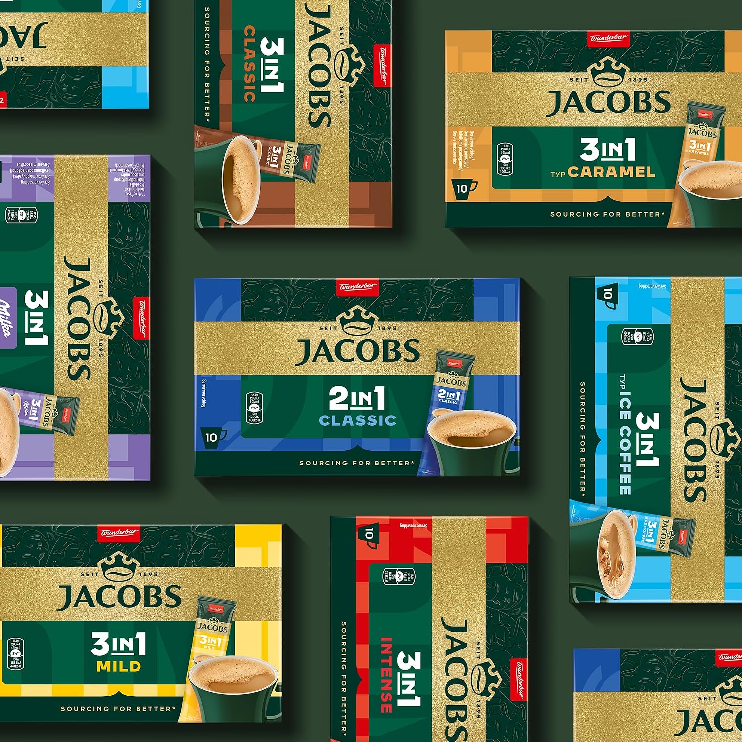 Thumbnail 3 de Jacobs 2in1 Classic: löslicher Bohnenkaffee mit Creamer – 120 Sticks, kompakte Alltagslösung